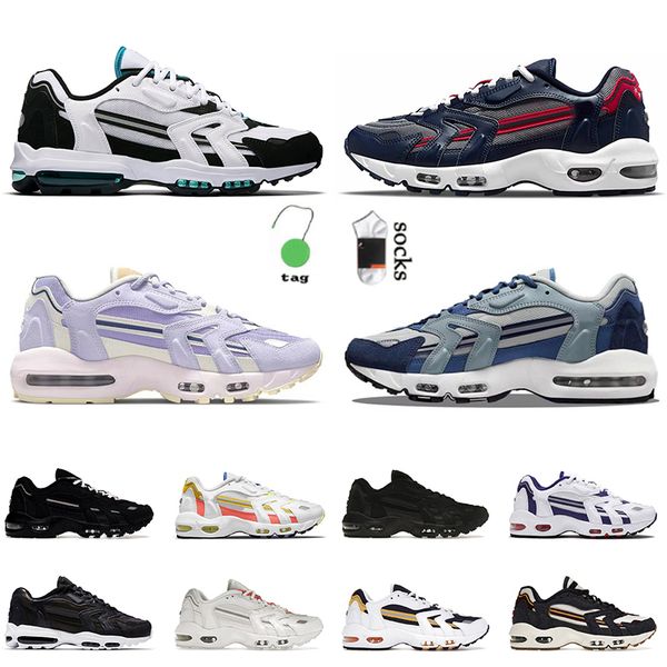 

2022 og running shoes 96s tn mens women maxs 96 sports with socks triple black white magic ember midnight navy blackened blue runner designe