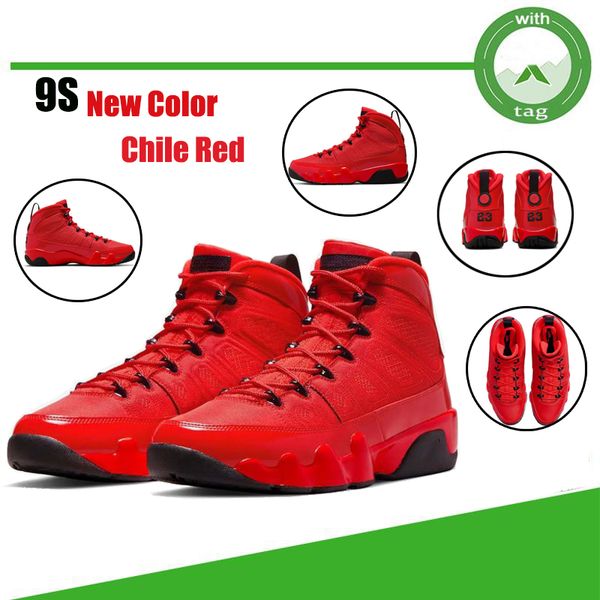 

9 9s chile red mens basketball shoes bred change the world university gold unc designer men sports trainers sneakers us13