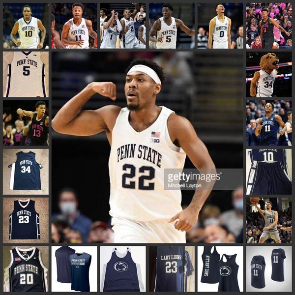 

2022 ncaa final four custom penn state nittany lions basketball jersey 11 jaheam cornwall jerseys 35 ishaan jagiasi 23 dallion johnson 5 gre, Black