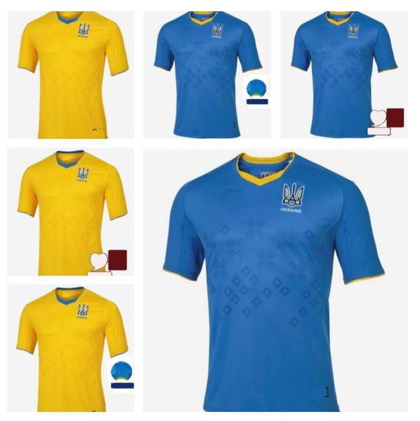 

ukraine soccer jerseys home yellow away 21 22 vitaliy mykolenko oleksandr zinchenko ruslan malinovskyi viktor tsygankov national team footba, Black;yellow