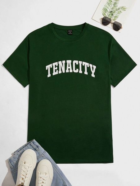 

men letter graphic tee k62o#, White;black