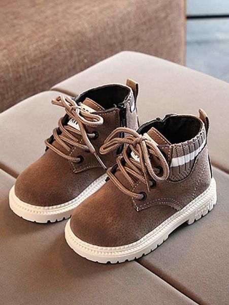 

toddler boys suede striped boots she, Black;grey