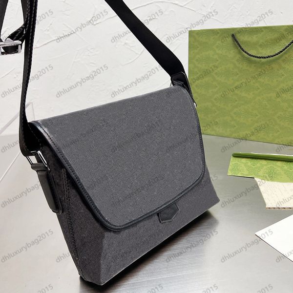 

fashion men shoulder bags leather crossbody r handbags letter printed handbag business message bag wallets postman