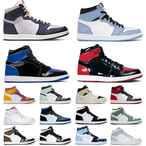

basketball shoes jumpman 1 1s mens womens high og dark mocha heritage panda university blue mid dutch green carbon fiber designer sneakers t