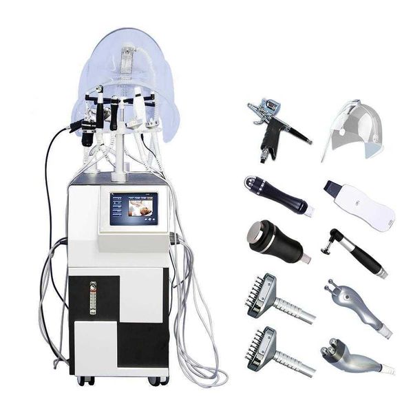 

professional hydro facial machine diamond dermabrasion facial multifunctional rf pn skin rejuvenation whitening firming anti aging beauty eq, Black;white