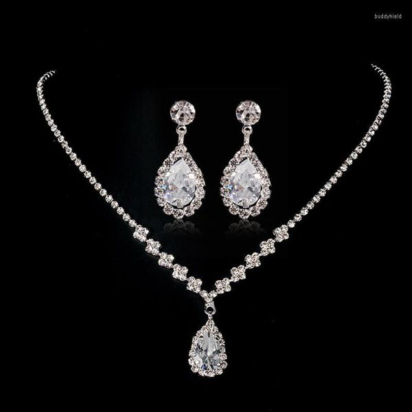 Correntes 2022 Mulheres Water Grow Colclace Breathring Jewelry Brincos Crystal Wedding