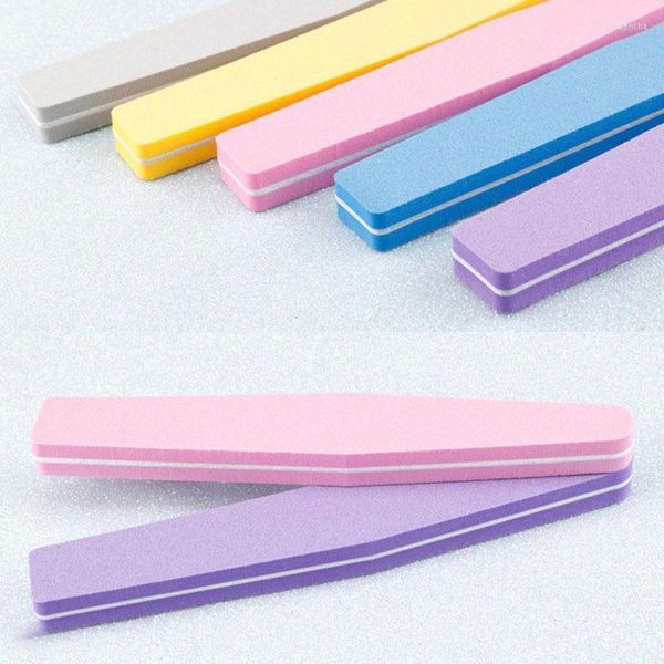 Файлы для ногтей для мытья шлифовальная губчатая буфер файла 100/180 Polishing Manicure Pedicure Pads