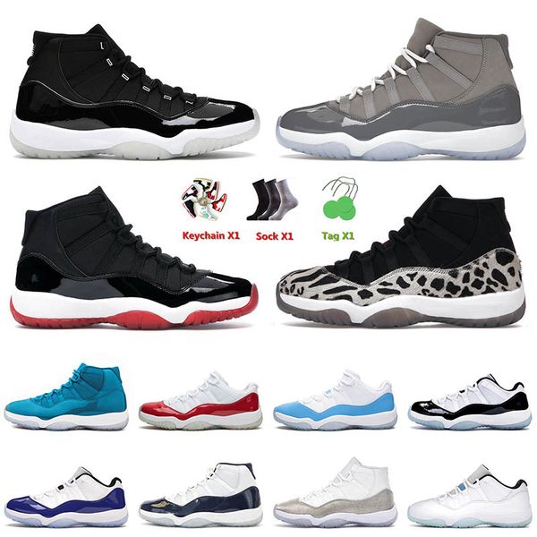 

2022 new arrival mens basketball jumpman shoes 11 11s xi cool grey high bred animal instinct 25th anniversary cherry university blue trainer