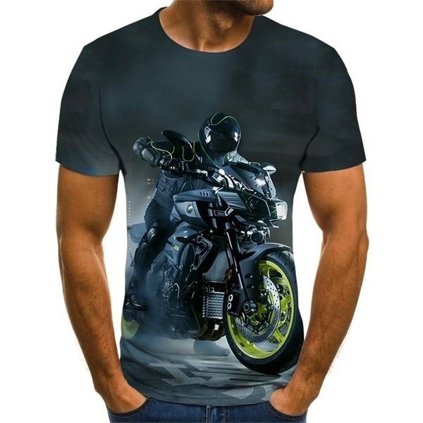 Legal corrida gráficos camiseta motocicleta 3d impresso camiseta masculina verão moda topos punk camiseta masculina plus size streetwear 220504