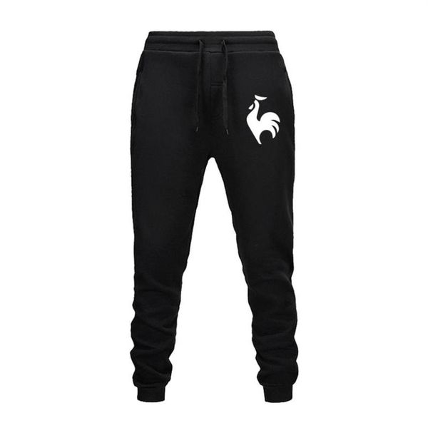 

men's pants new design rooster printing sports casual trousers jogging fitness exercise sports track pants 5 colors optional1957, Black