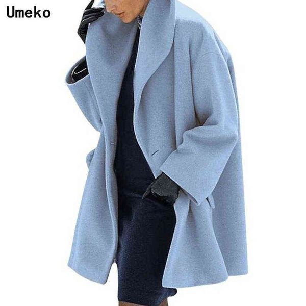 

fashion winter new women's woolen coat short leisure nizi coat multi-color loose comfortable warm drop-shoulder design coat sale t22071, Black
