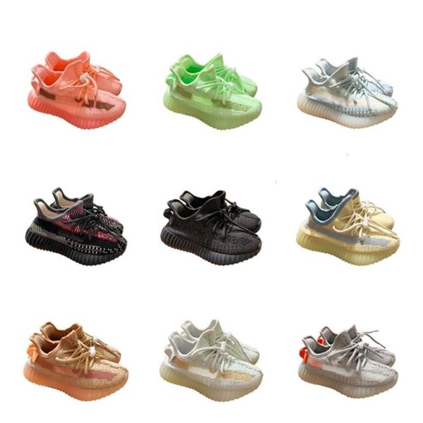 

kanyes infant s 3m gid pink glow tailgate west kids running shoes cinder linen reflective lu yezzzy yeesy yeezie yezzies''350 35 v, Black