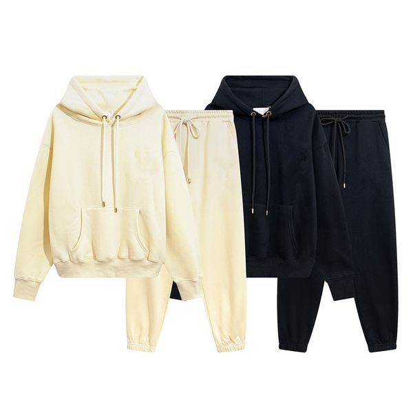 

designer warm hooded hoodies sweater men's women's fashion streetwear pullover sweatshirt loose hoodie couple clothing, Black