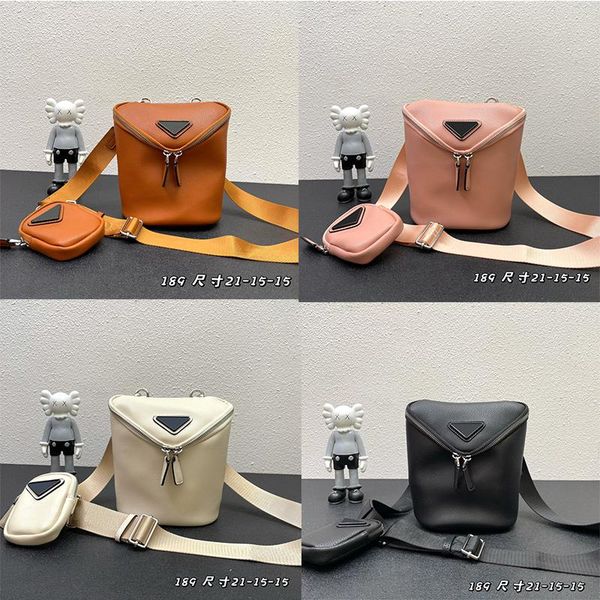 

new shoulder bag men's and women's same three-in-one full leather multi-function messenger bag round-shaped beach bags design tria