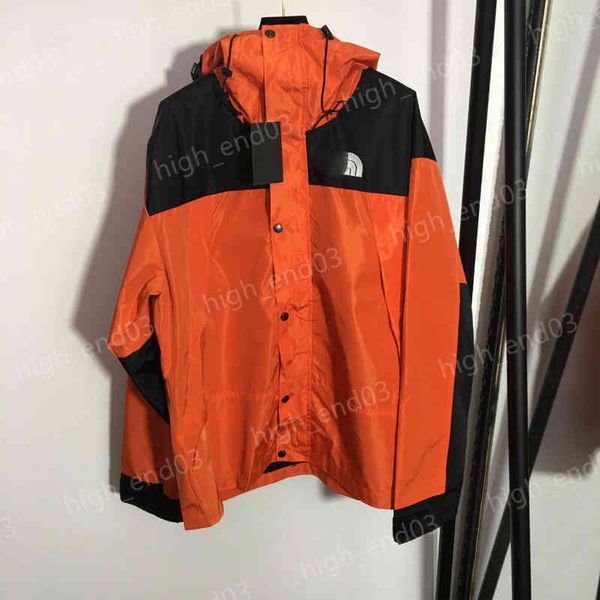 

luxury designer womens jackets north embroidery letter logo fashion color matching zip pocket trench coat fashion brand jacket women clothi, Black;brown