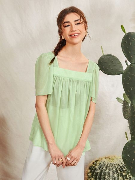 

ruched tie back solid j1hr#, White