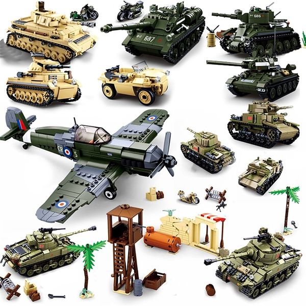

ww2 battle of el alamein german british building blocks kit armor vehicles sets world war 2 military tanks plane t34 soviet army 220715