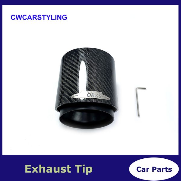 

black chrome and carbon fiber muffler tip fit for mini cooper exhaust tip r55 r56 r57 r58 r59 r60 r61 f54 f55 f56 f57 f60