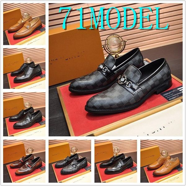 

aa new men designer luxury dress shoes leather formal man big size 39-44 oxford shoe for fashion office shoe mens 11, Black