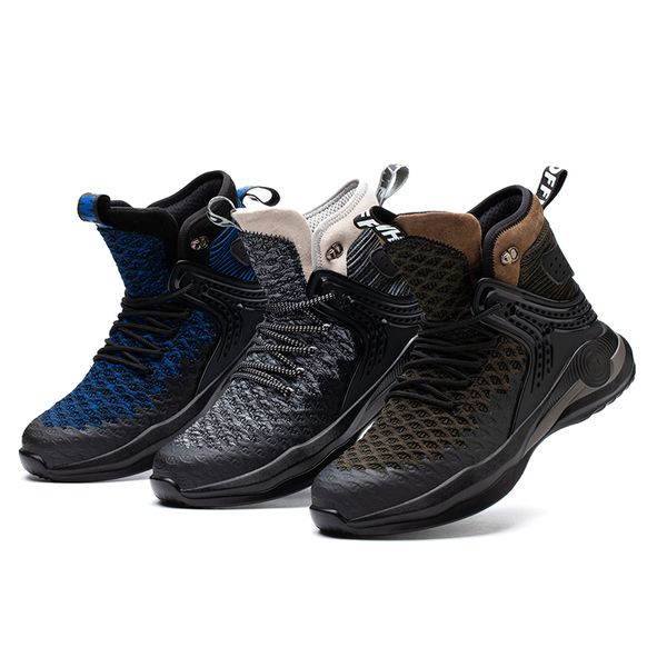 

indestructible work shoes men and women steel toe air safety shoes puncture-proof work sneakers breathable shoes comfortable, Black;brown