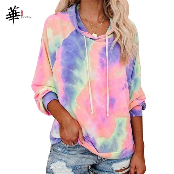 

rainbow leopard hoodies women sweatshirt tie dye hoodie female spring autumn solid colour hoodies casual sweatshirts hoddies 201210, Black