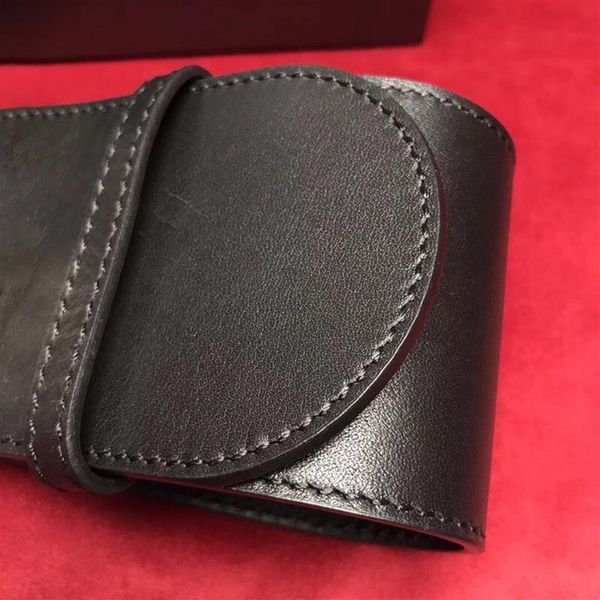 

classic highest quality 7 0 cm widths belt with box black genuine leather big gold pearl buckle women designer belts 666301m, Black;brown