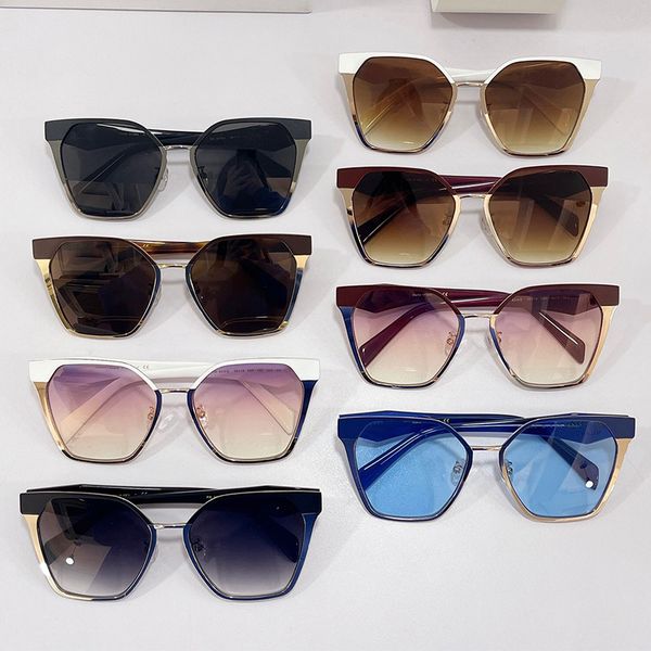 

fashion mens womens sunglasses pr83ws up and down two-color collision three-dimensional large frame very design miss sunglasses, White;black