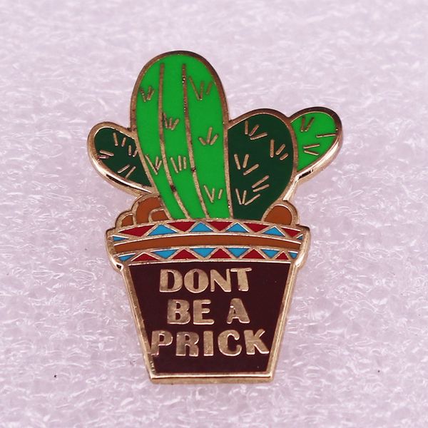 

dont be a prick brooch pin anime brooch badge cute funny accessory, Blue