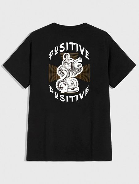 

romwe guys figure graphic tee h3in#, White;black