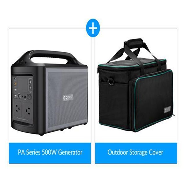 

500w peak portable power station 500wh solar outdoor generator 156000mah/3.6v with 110v ac outlet 2 dc ports4 usb ports