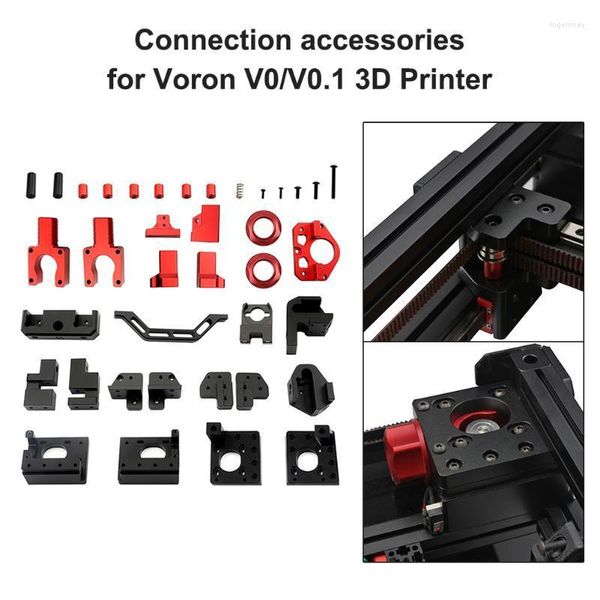Drucker-Set, 3D-Drucker-Montagerahmen-Kit, CNC-Oxidationsbearbeitete Metall-Druckteile für Voron V 0.1, Zubehör, gute Tragfähigkeit, Drucker Rog