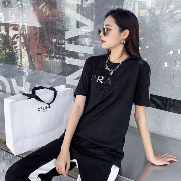 

clothing 2022 spring and summer new couple's three-dimensional embossing leisure round neck short sleeve t-shirt men's and women&#, White;black