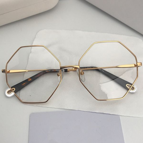 

fashion women multi-shape big frame optical glasses e2134 55-19-140 for prescription glasses lightweight metal fullrim with full-set case