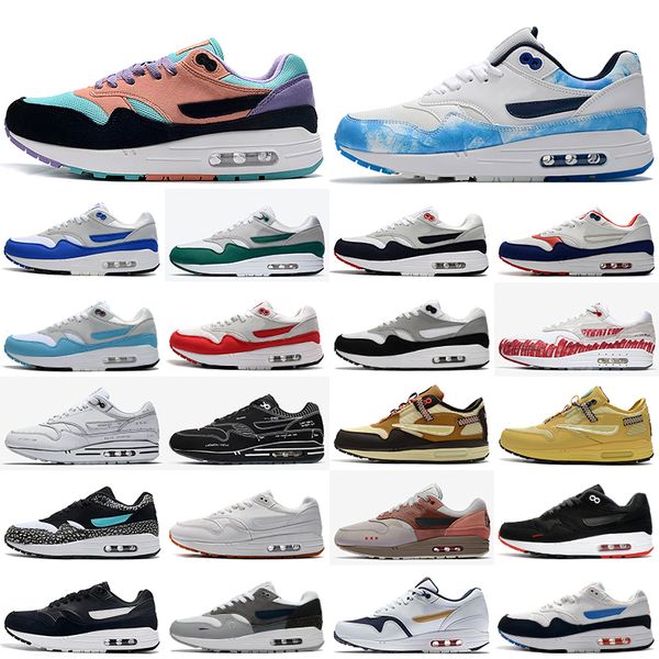 

mens patta waves running shoes monarch noise aqua maroon black cactus baroque brown saturn gold cave stone 1s sports sneakers 36-45