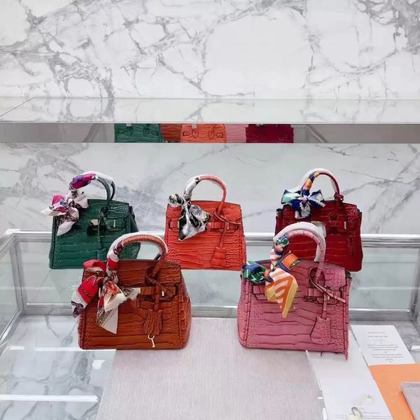 

2022 latest high-quality alligator pattern women's shoulder bags trend all-match casual leather handbag star with the same crossbody ba