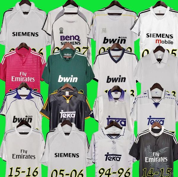 

vini 20 jr retro madrids soccer jersey 94 96 97 98 99 football shirts sergio ramos 01 02 03 04 ronaldo zidane beckham 05 06 raul robinho 07, Black;yellow