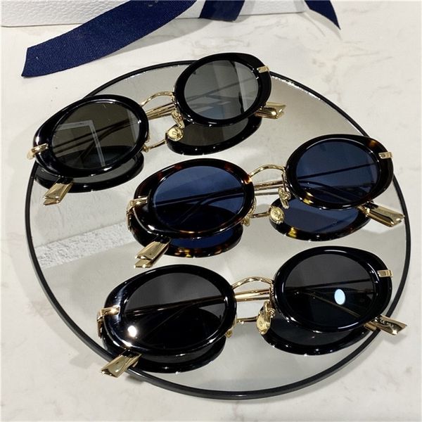 

22% off 2022 luxury fashion design high version sunglasses new round small frame plate star same, White;black