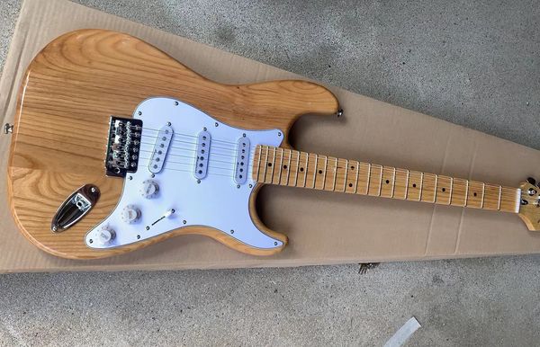 

electric guitar body2 piece ash chrome hardware support custom