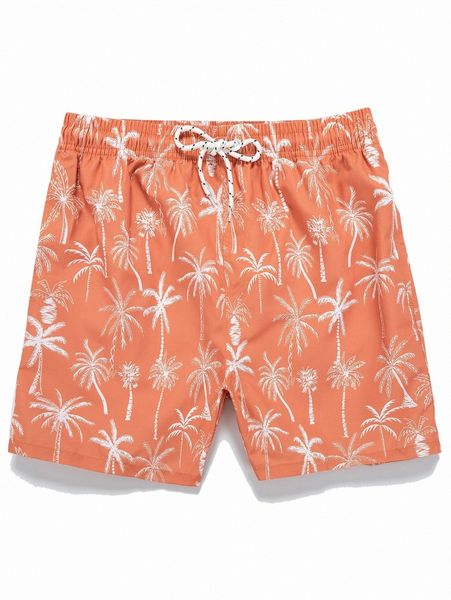 

romwe guys tropical graphic drawstring shorts z6bw#, White;black