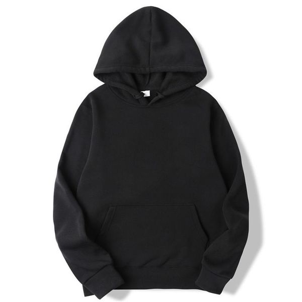 

design and customizationfashion brand mens hoodies spring autumn casual hoodies sweatshirts mens solid color hood 220720, Black