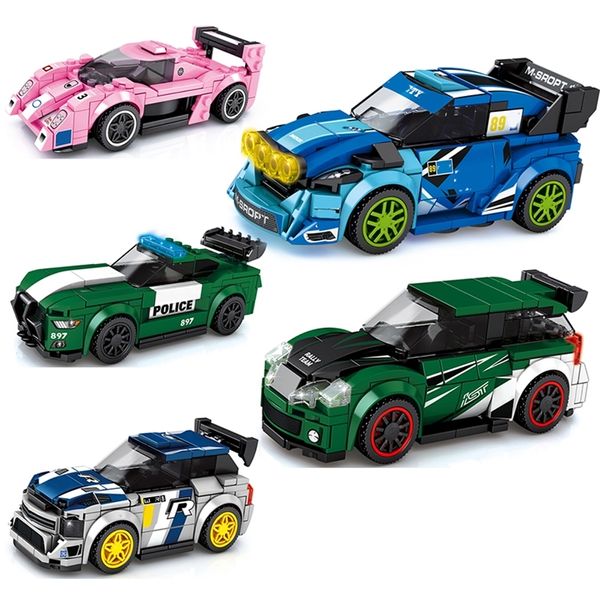 Speed ​​Super Race Racing Racing Building Blocks Спортивные комплекты наборы City Great автомобиль Kids Toys Technique 220715