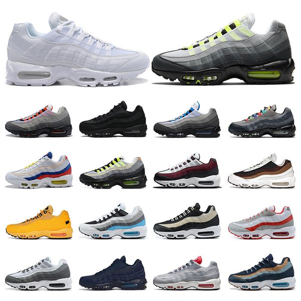 

men outdoor running shoes women sneakers triple black white og neon crystal blue solar red bordeaux cork sports trainers size 36-46, White;red