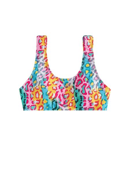 

plus leopard print bikini c52c#, Black