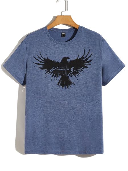 

men eagle and letter graphic tee e4zw#, White;black