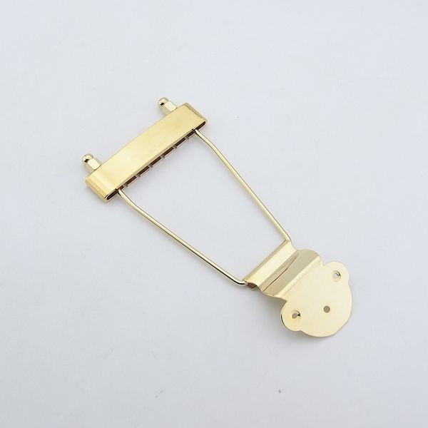 

1 set jazz guitar bridge trapeze tailpiece for hollow body archguitar gold