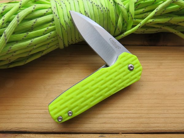 OEM Camillus Wedge Bearing Flipper EDC Складной нож Drop-Point 420 Blade GFN Handle Clip Pocket Тактический кемпинг Спортивное снаряжение Инструменты Столовые приборы