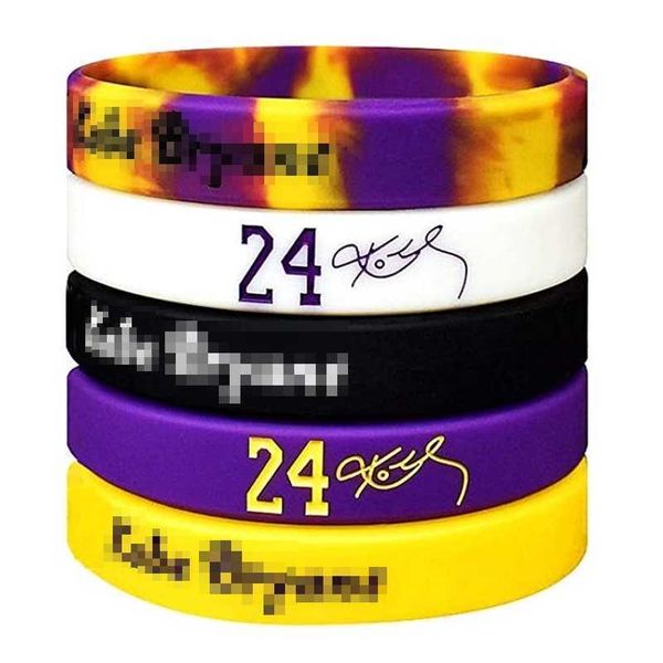 

thick silica gel sports bracelets and carved gifts for basketball fans, Black