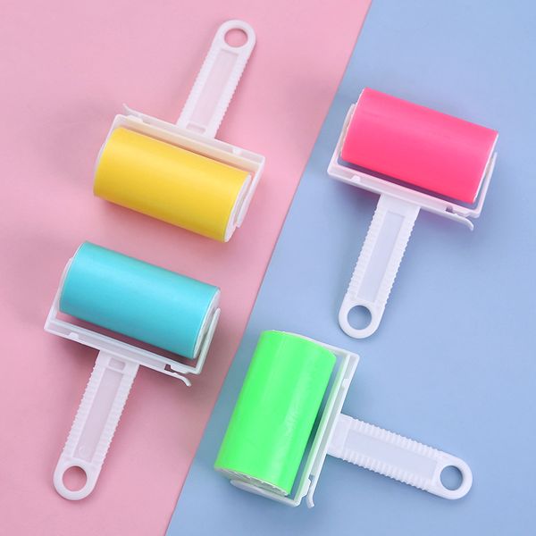 Épilateur réutilisable Lint Rollers Brosses dépoussiérage lavable peigne pour chat et chien rasage poils d'animaux l brosse rouleau collant fournitures inventaire en gros