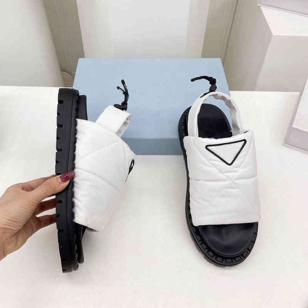 

sandals spring and summer open toe back elastic belt down space sandals women's leisure thick bottom couple shoes trend, Black