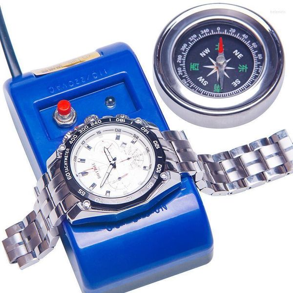 Kit di strumenti di riparazione Smagnetizzatore orologio Errore di regolazione meccanica Correzione temporale imprecisa Smagnetizzatore blu Bergeon Hele22